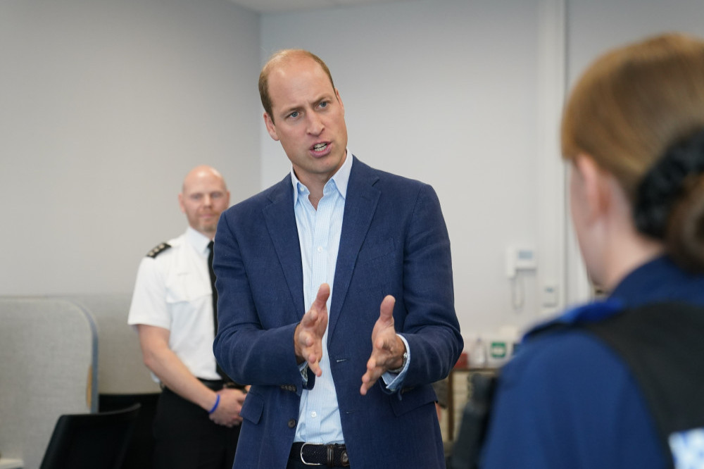 Prince William visited the Blue Light Hub