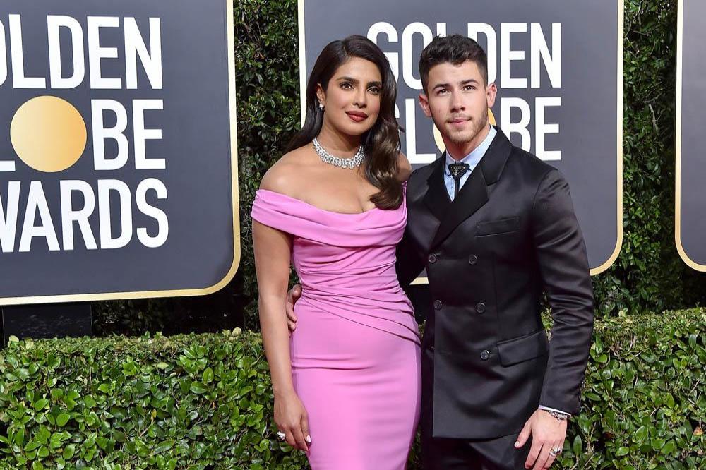 Priyanka Chopra and Nick Jonas at the Golden Globes