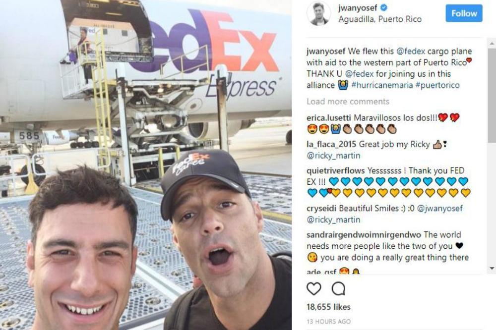 Ricky Martin and Jwan Yosef (c) Jwan Yosef/Instagram