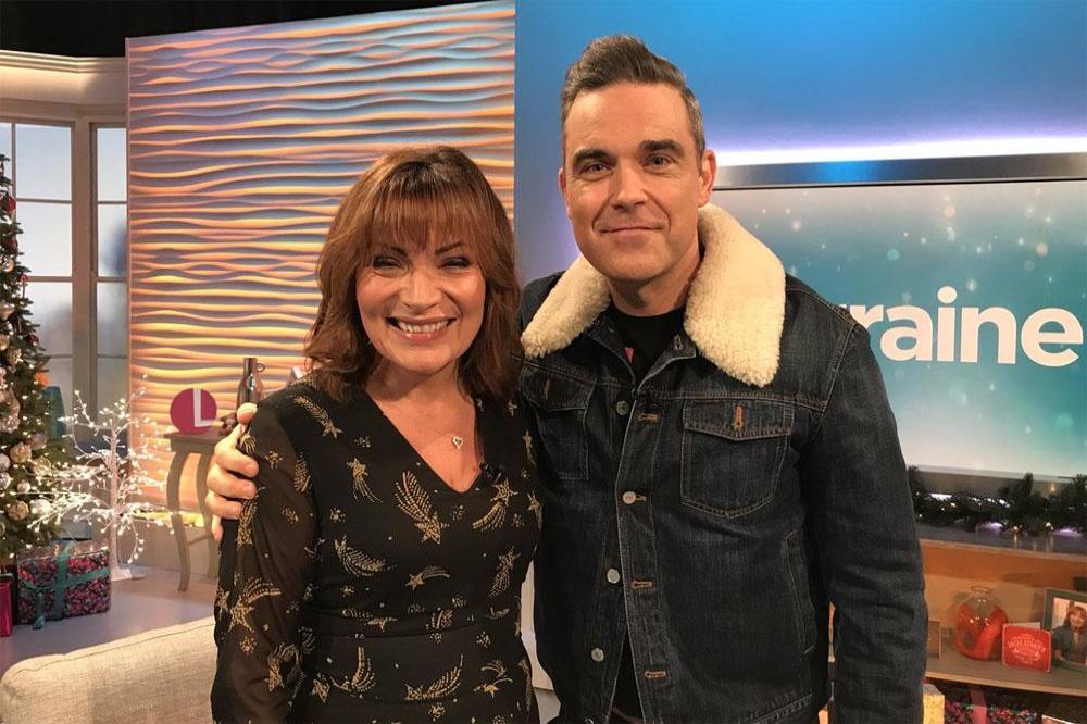 Robbie Williams with Lorraine Kelly