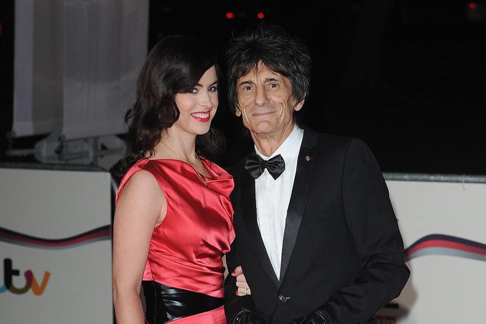 Ronnie Wood and his wife Sally Humphreys