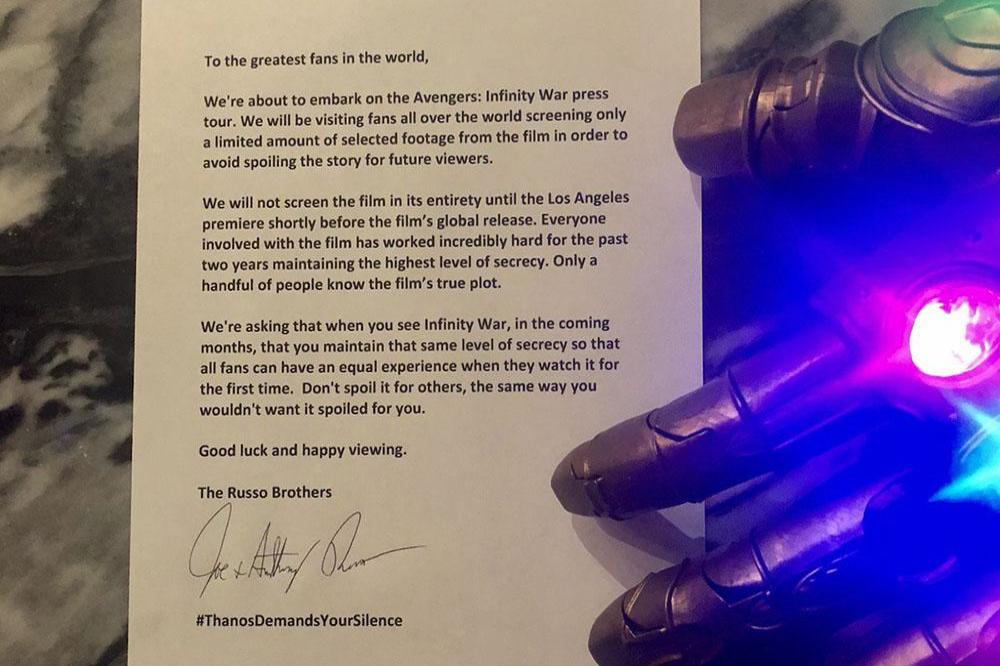 Russo bros Avengers plea (c) Twitter