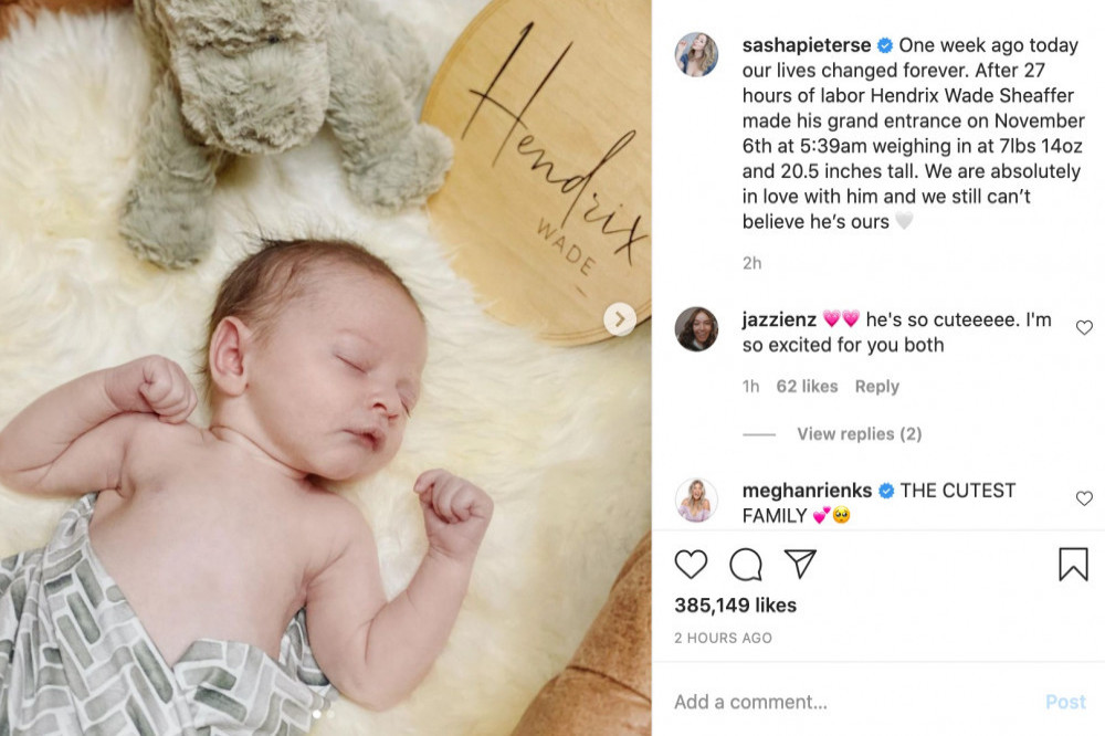 Sasha Pieterse's Instagram (c) post