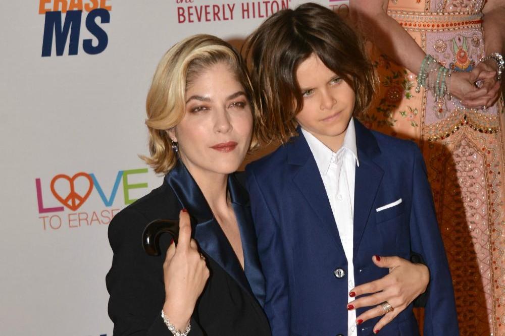Selma Blair and her son