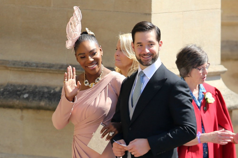 Serena Williams with her husband Alexis Ohanian at Meghan and Harry's wedding