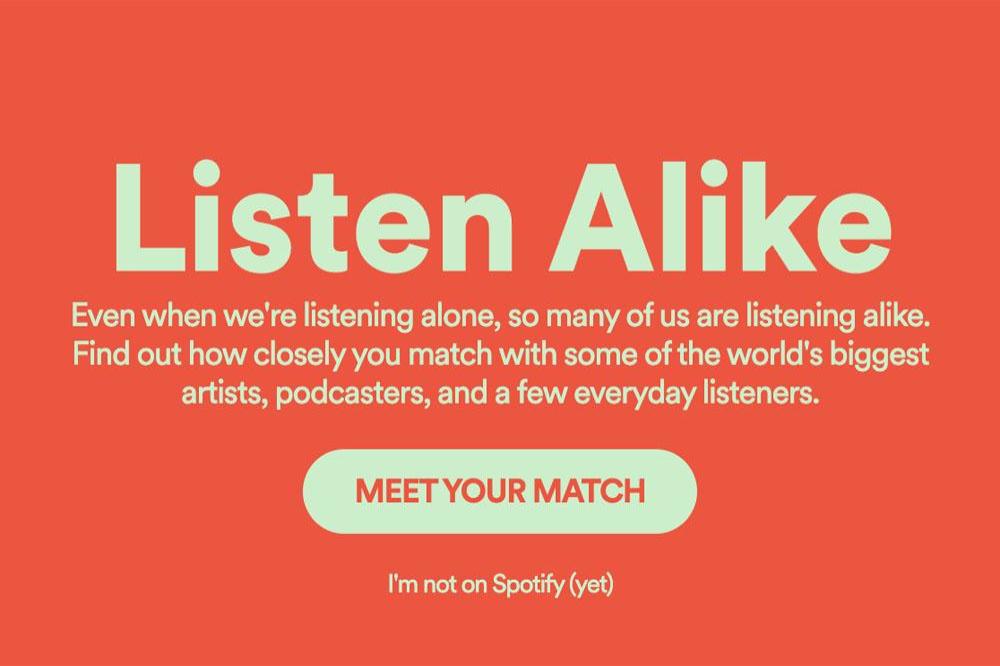 Spotify's Listen Alike feature 