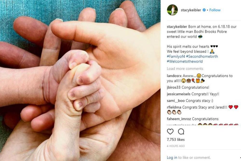 Stacy Keibler's newborn (c) Stacy Keibler/Instagram