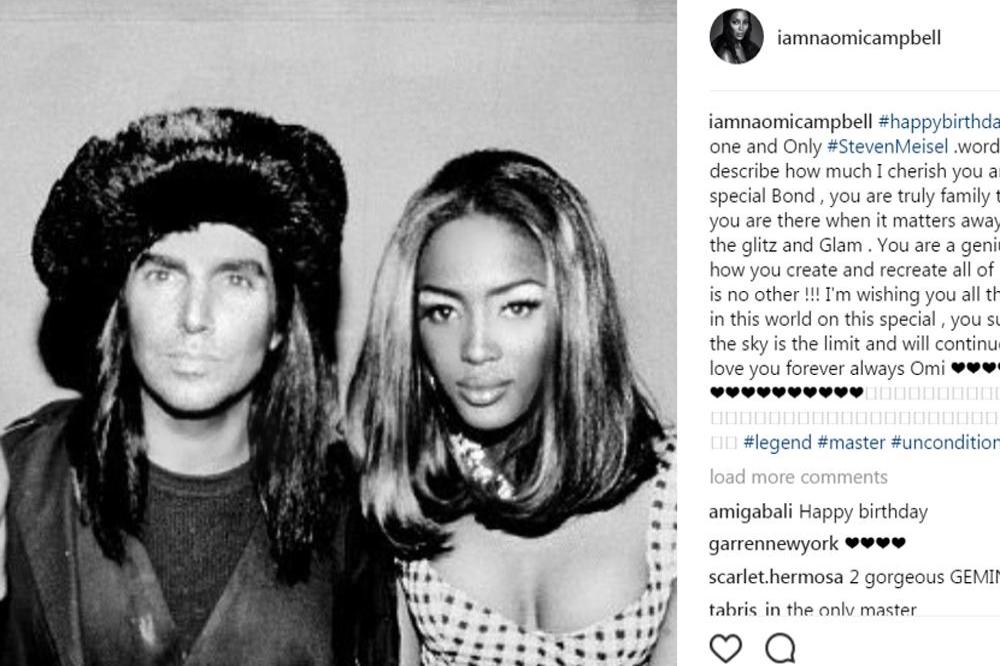 Steven Meisel and Naomi Campbell (C) Instagram