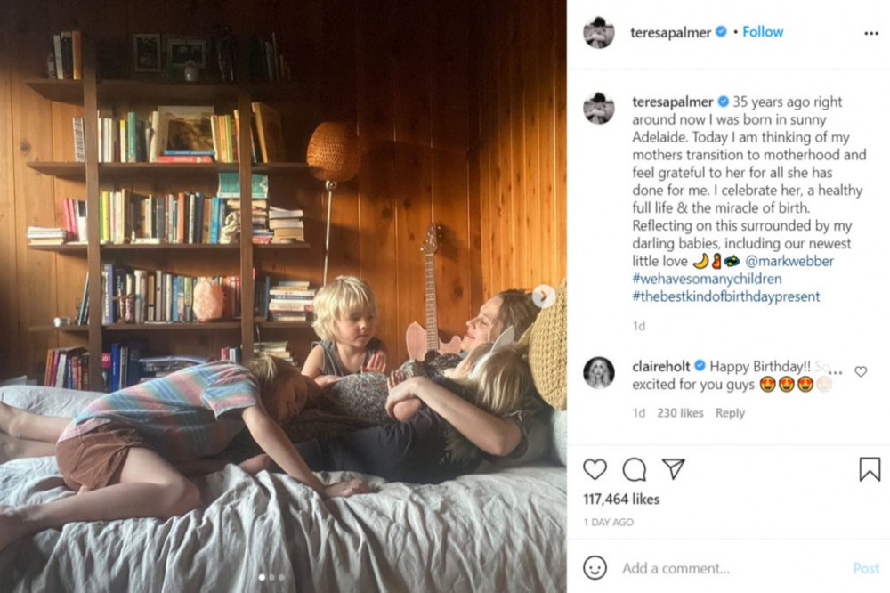 Teresa Palmer's Instagram (c) post