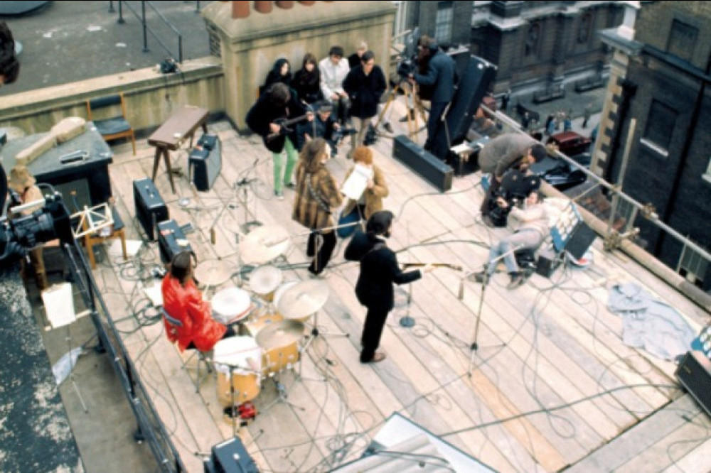 The Beatles performed on a rooftop in London