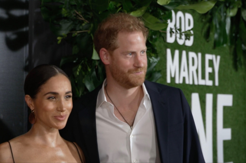 The Duke and Duchess of Sussex at the Bob Marley: One Love premiere