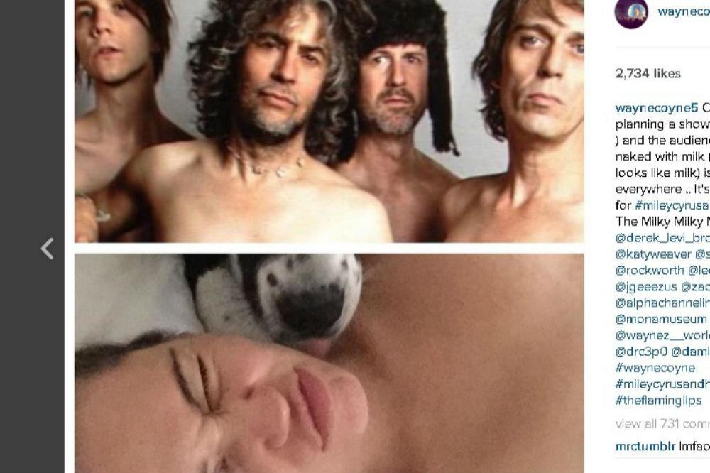The Flaming Lips and Miley Cyrus (Instagram)