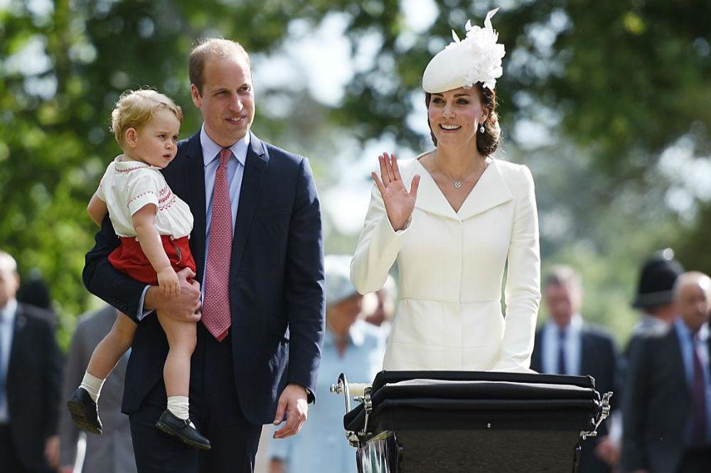 Duke and Duchess of Cambridge with their children Prince George and Princess Charlotte, 