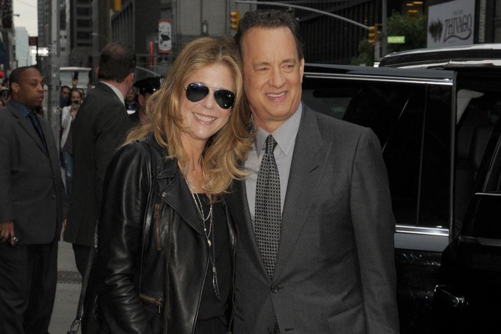 Tom Hanks with wife Rita Wilson who is now cancer free