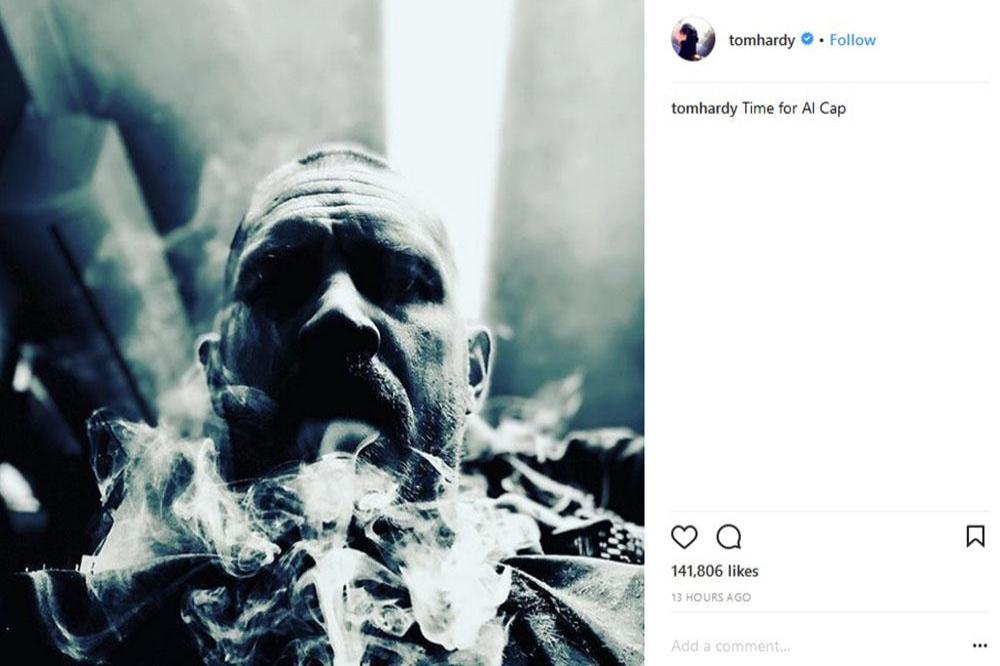 Tom Hardy as Al Capone (c) Instagram