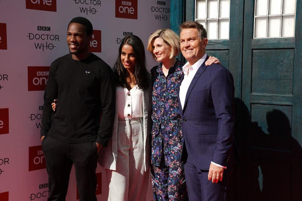 Tosin Cole, Mandip Gill, Jodie Whittaker and Bradley Walsh