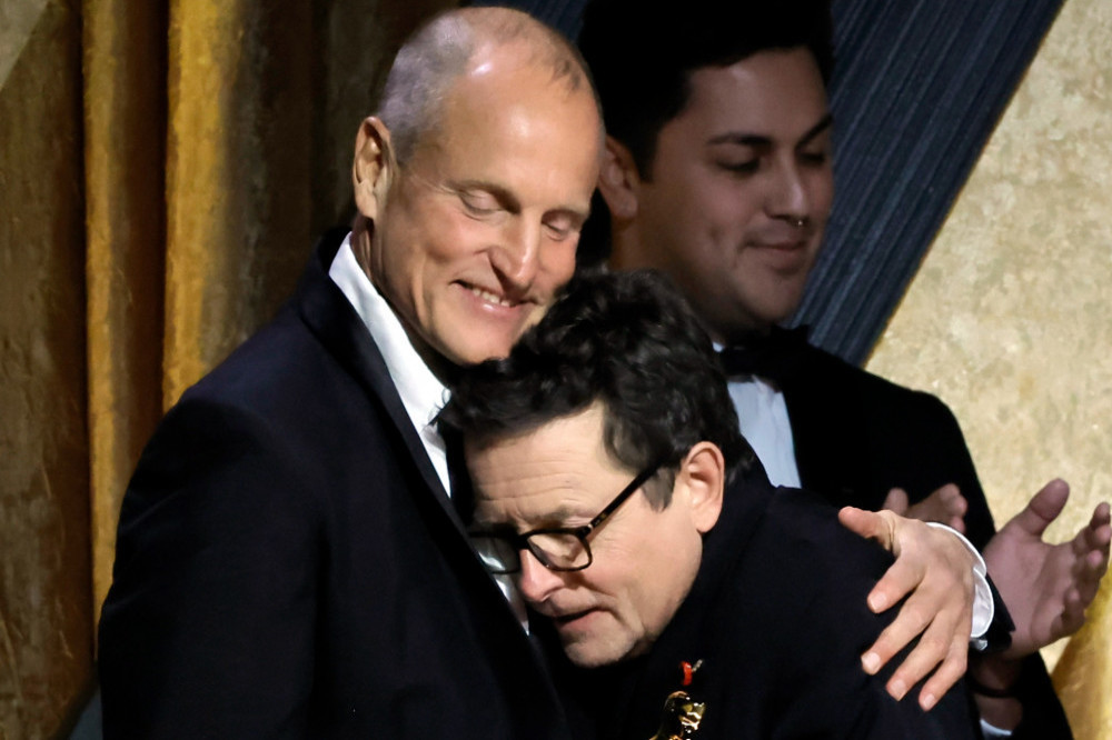 Woody Harrelson presented Michael J Fox with his award