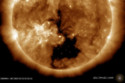 A second coronal hole has ripped through the sun's surface