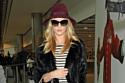 Rosie Huntington Whiteley look chic as he heads for her flight