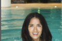 Salma Hayek has celebrated reaching 25 million  followers by sharing her swimming pool exercise routine