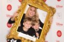 Stacey Solomon and her sons at the Disney Store