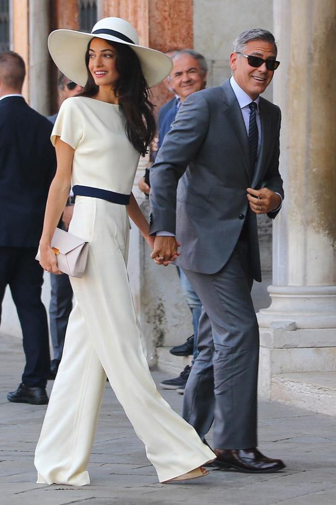 Amal Clooney impressed everyone with her stylish wedding outfits