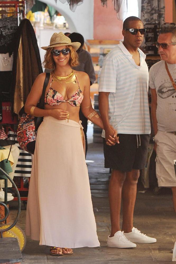Beyonce and Jay Z in Portofino, Italy