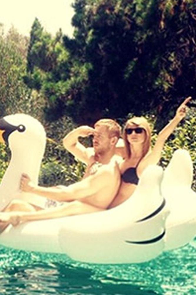 Calvin Harris and Taylor Swift (Instagram)