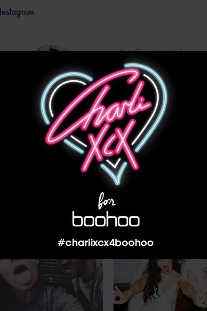 Charli XCX announces collaboration with boohoo