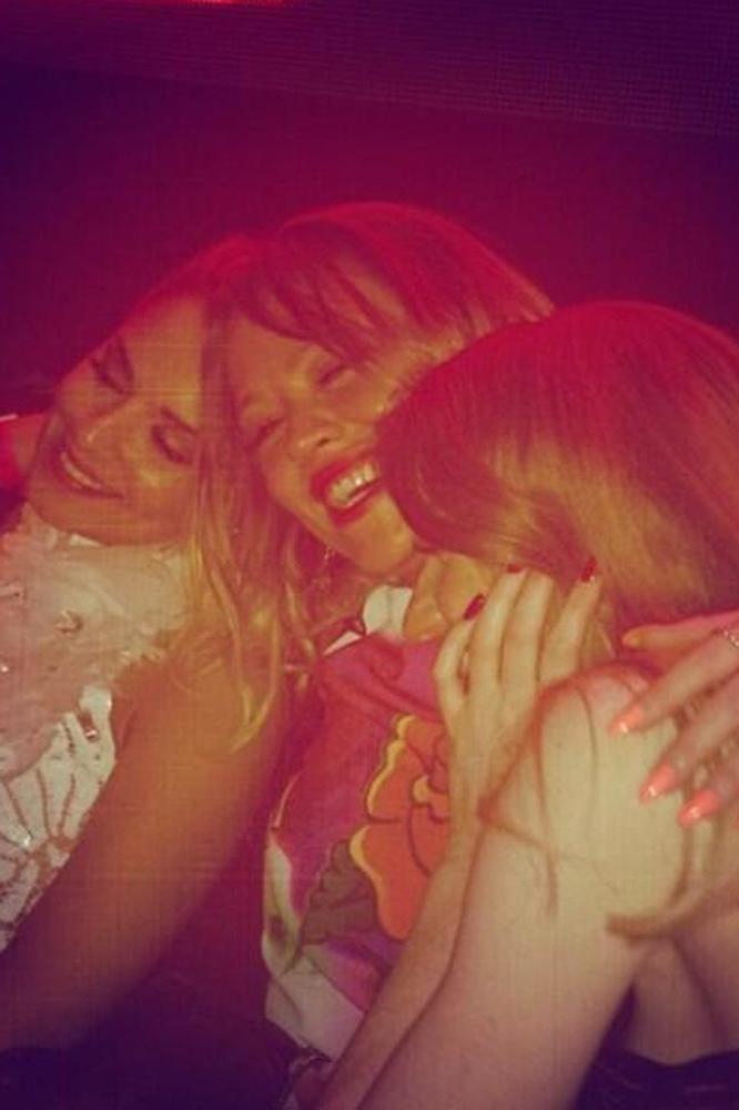 Cheryl Cole with Kimberley Walsh and Nicola Roberts in Las Vegas