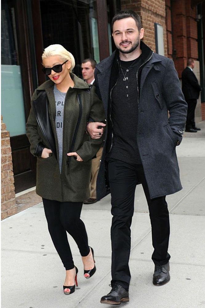Christina Aguilera and fiancé Matthew Rutler