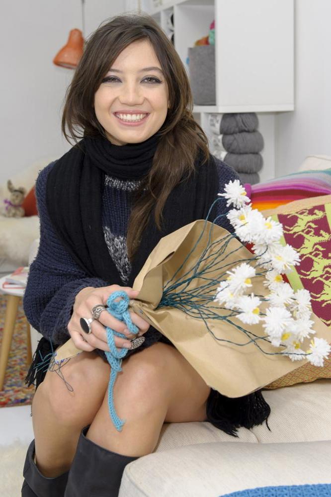 Daisy Lowe strikes a pose for Wool Week