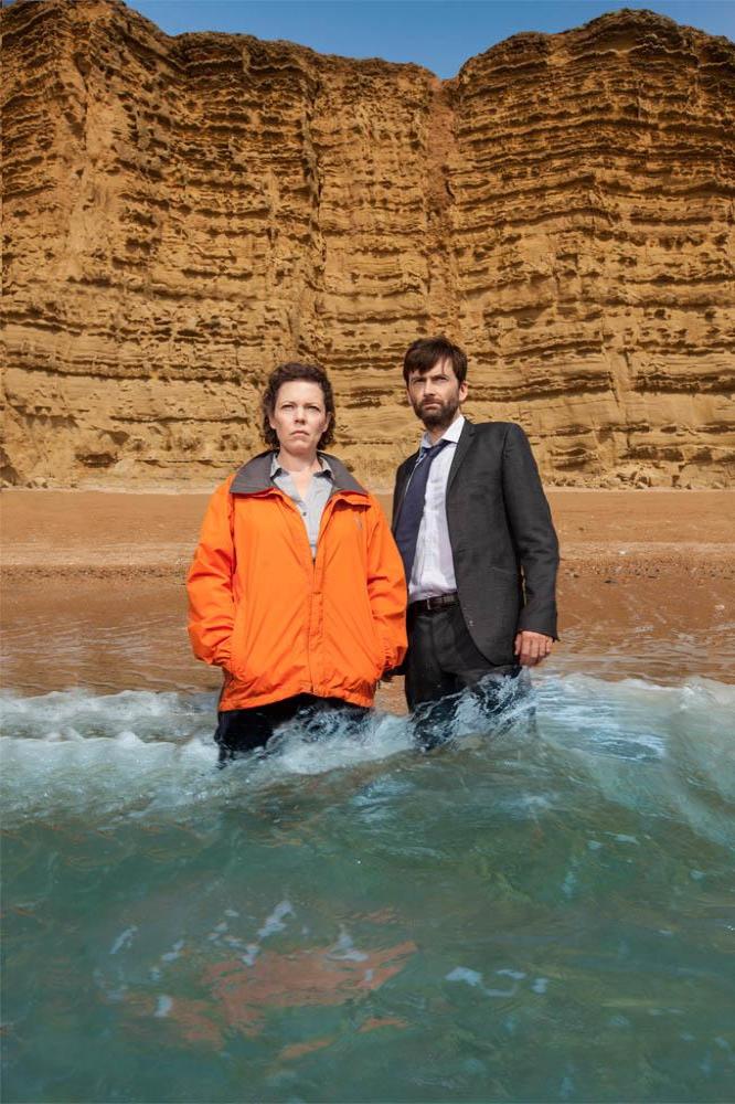 Olivia Coleman and David Tennant for 'Broadchurch'