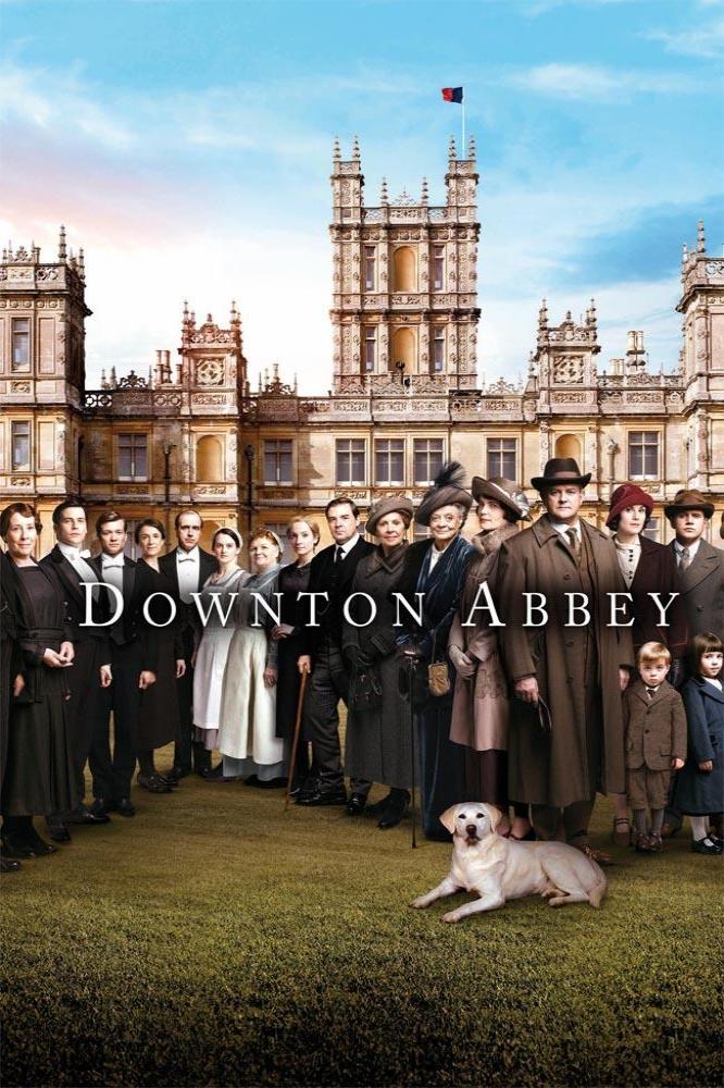 Downton Abbey cast at Highclere Castle