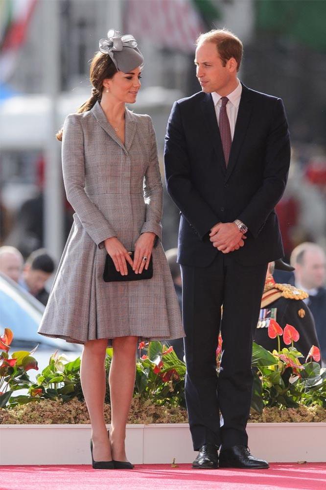 Duchess Catherine with Prince William on her first royal engagement for 11 weeks