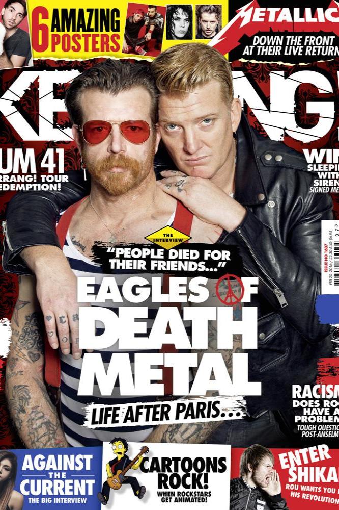 Eagles of Death Metal cover Kerrang! Magazine 