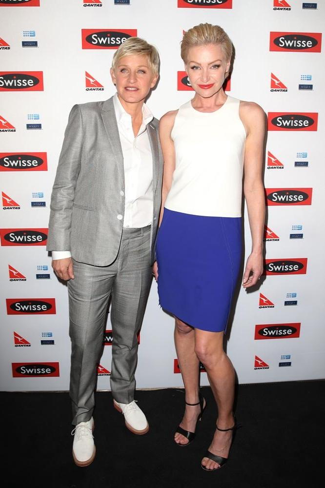 Ellen DeGeneres with wife Portia de Rossi