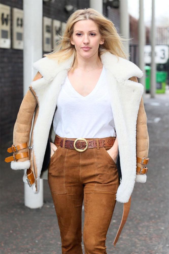 Ellie Goulding arriving at Lorraine studios