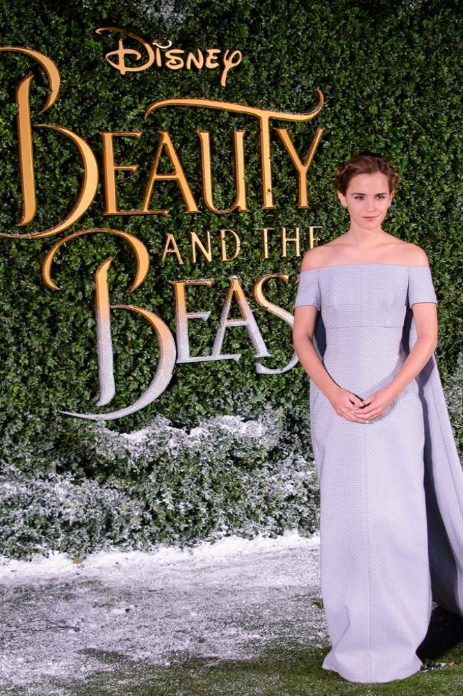 Emma Watson at the 'beauty and The Beast' London film premiere