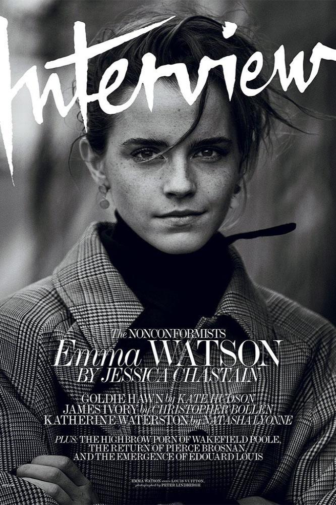 Emma Watson on the cover of Interview magazine
