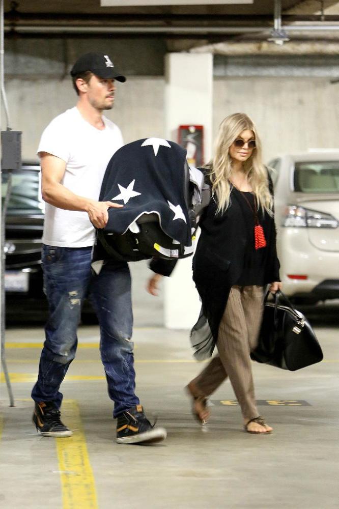 Fergie and Josh Duhamel with baby Axl