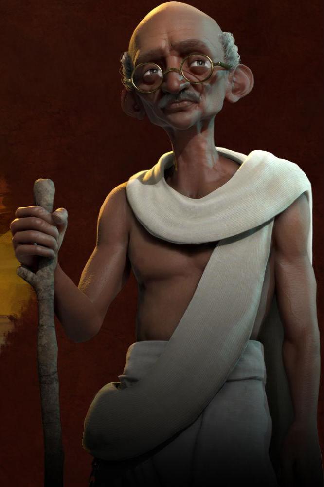 Gandhi in Sid Meier's Civilization VI