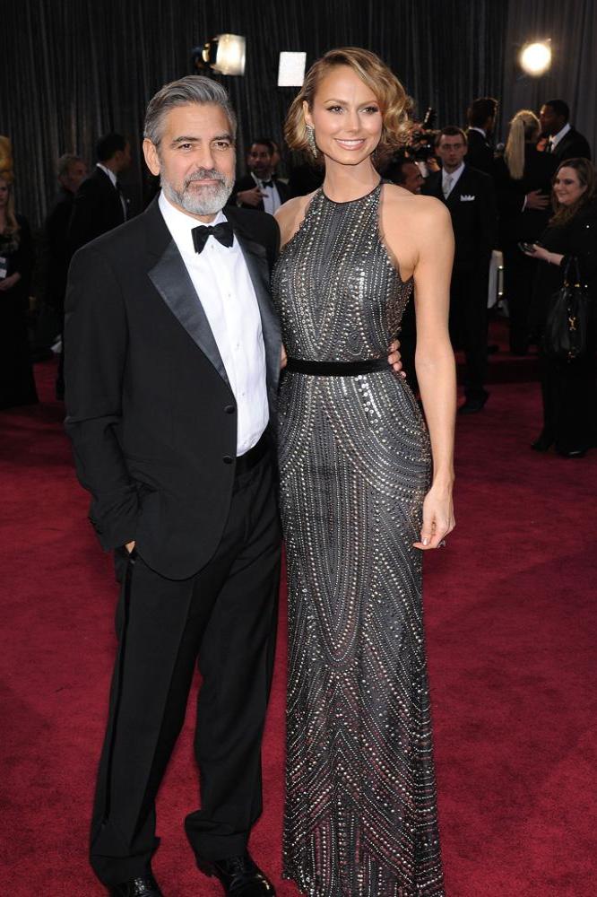 George Clooney and ex-girlfriend Stacy Keibler