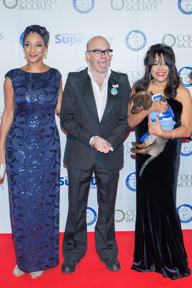 Harry Hill with Sister Sledge at Collars and Coats Gala Ball