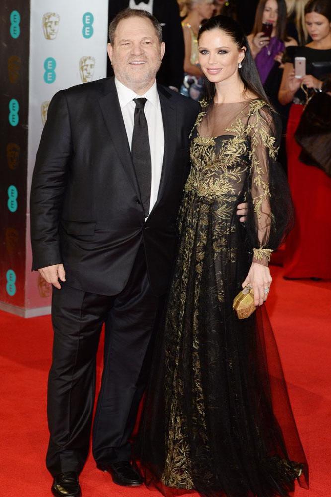 Harvey Weinstein with wife Georgina Chapman at the BAFTAs