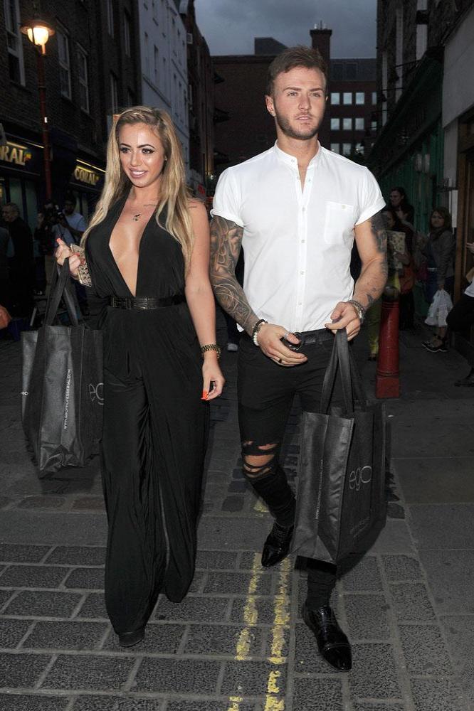 Holly Hagan and Kyle Christie