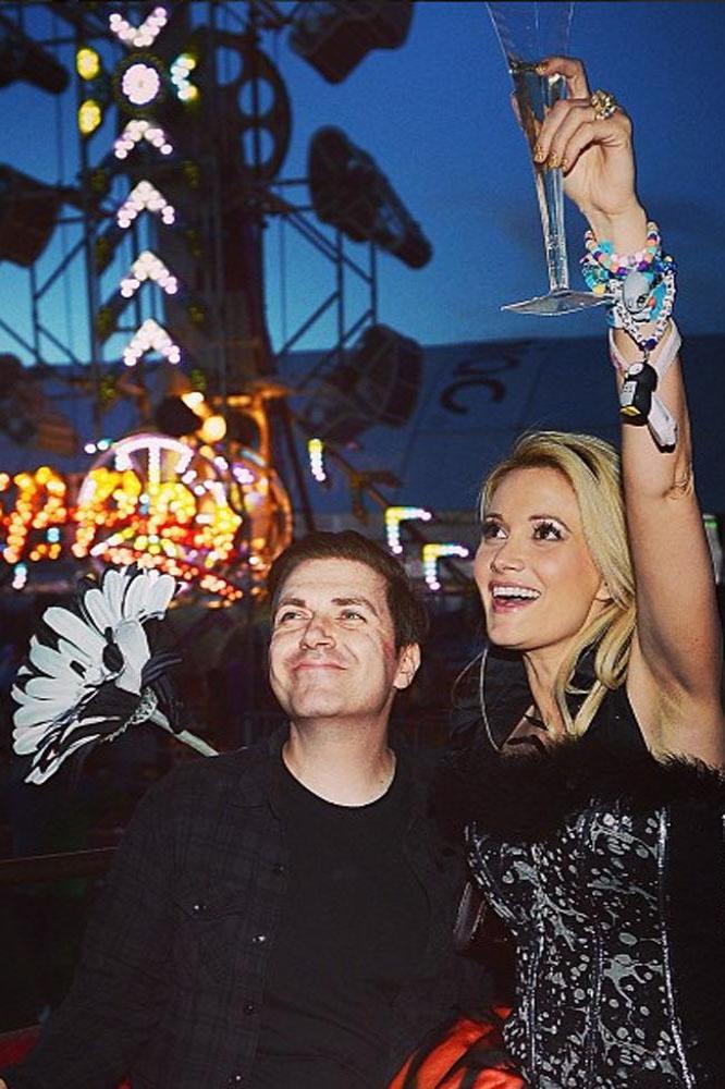 Holly Madison with her fiancé Pasquale Rotella