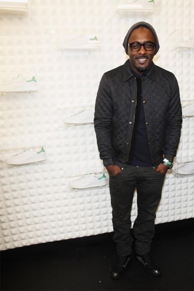 Idris Elba at the adidas Stan Smith trainer launch party