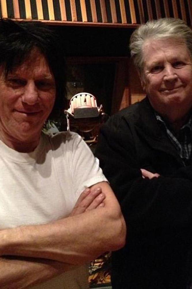 Jeff Beck and Brian Wilson in the studio 