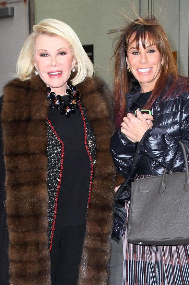 Joan and daughter Melissa Rivers